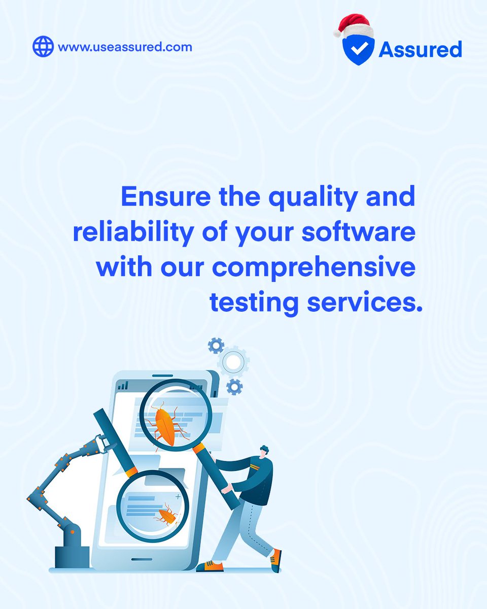 useassured's tweet photo. Don't let faulty software hinder your success. Our team of experts will thoroughly test your software to identify and fix any issues.

Visit https://t.co/EPv3J6l236 to get started.

#softwaretesting #softwaretester https://t.co/tqBipykJkh