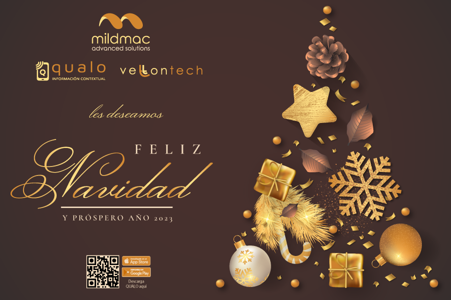 El equipo de MILDMAC-VETTONTECH-QUALO os deseamos FELIZ NAVIDAD y un AÑO 2023 lleno de ilusión. En la confianza y con nuestro mejor deseo de que el próximo año llegue cargado de buenas nuevas para todos.