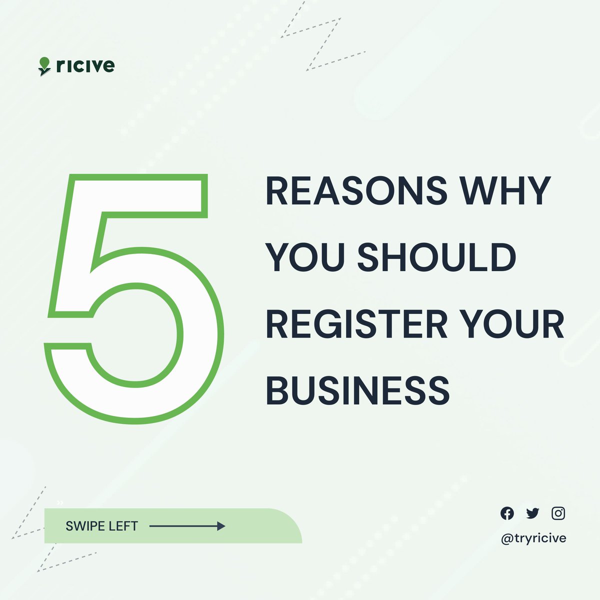 tryRicive's tweet photo. 5 reasons why you should register your business.
Reputation and Prestige
First-time customers need to know that you are a legitimate business and not a fly-by-night business.
A thread...
#tryricive #smallbusinessowners #businessowner #lagosvendors https://t.co/TwRf5KwHWo