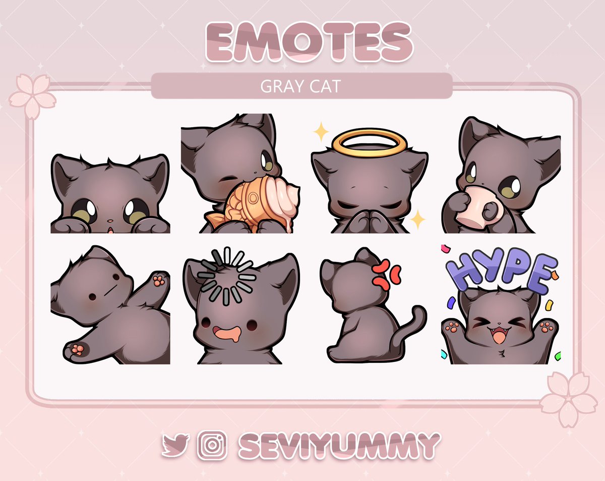 ✨Pay To Use Emotes✨
💕Lot of cute animals 💕

🌸  $10 each set 🌸

You can find these and more on my Etsy and Ko-Fi!
https://t.co/3NmXirNwe3
https://t.co/hoJ9RpuLqH 