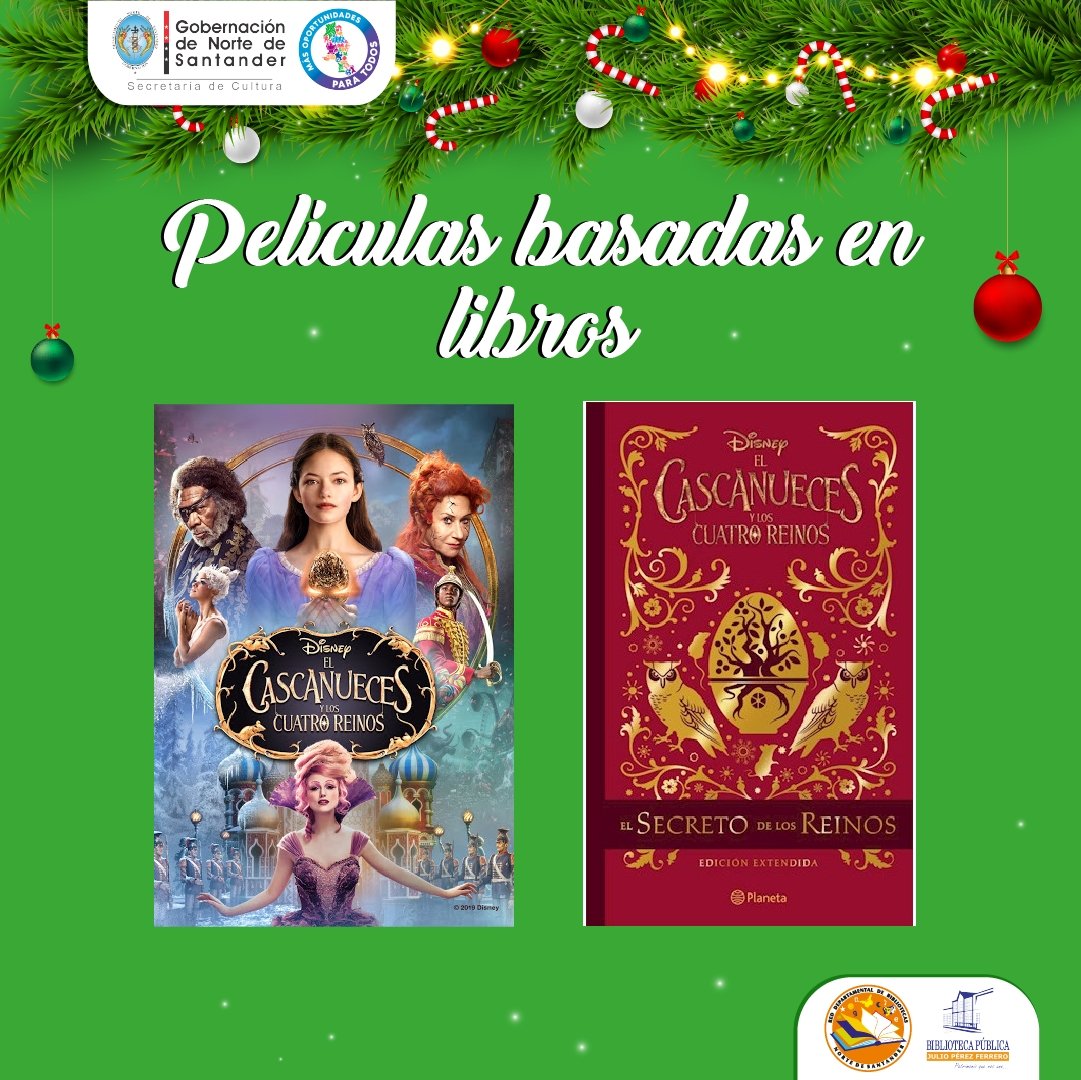 🎄📚Es una novela del escritor, dibujante y caricaturista alemán Ernst Theodor Amadeus Hoffmann publicada en 1816.
🎬La novela ha tenido varias adaptaciones en el cine y animación 📽️
#biblioteca #peliculas #diciembre
#colombia #NorteDeSantander
<a href="/GoberNorte/">Gobernación de Norte de Santander</a> <a href="/RNBPColombia/">Red Nacional de Bibliotecas Públicas de Colombia</a>