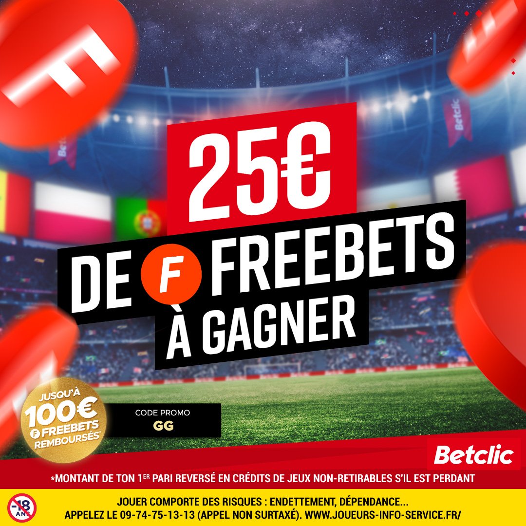Papa_rieur's tweet photo. Prochain lot 25€ de freebet chez Betclic 
Pour participer RT et follow .tirage demain soir 🦾
Si pas inscrit code promo GG https://t.co/eqc3J4gJIe