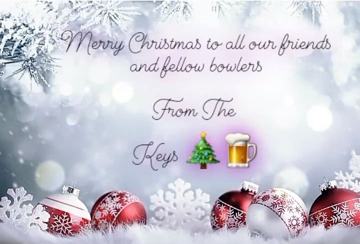 BowlsCrosskeys's tweet photo. Merry Christmas all, see you in the New Year 🍺🎄👍 Thanks for all your support 👏 https://t.co/8AO1wNaWqR