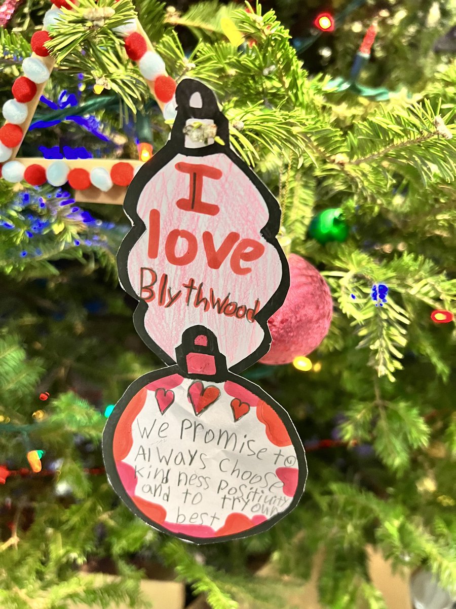 Our Blythwood students created ornaments for our HolidayTree, celebrating acts of kindness and caring!