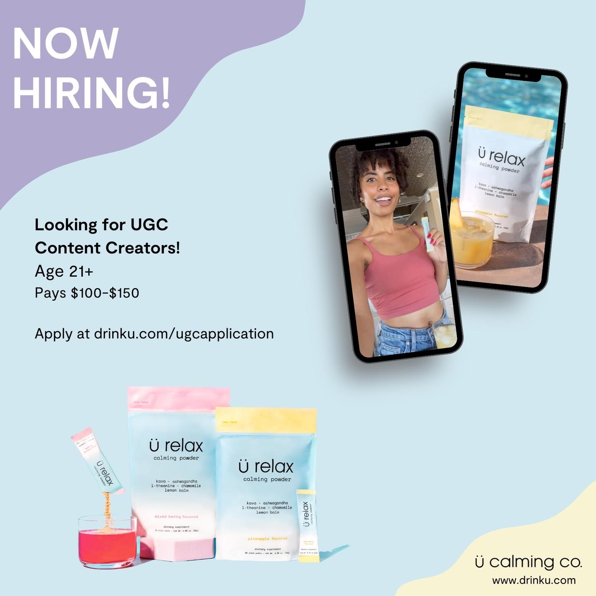 VMDENEKEN's tweet photo. Hey there! We are looking for UGC creators for a natural kava-based calming tonic called Ü Relax. 
Please submit your application here:
https://t.co/JBGIJKAlKg  

#ugccommunity #UGCcreator #ugcopportunity #UGC https://t.co/hTFNbW6EUx