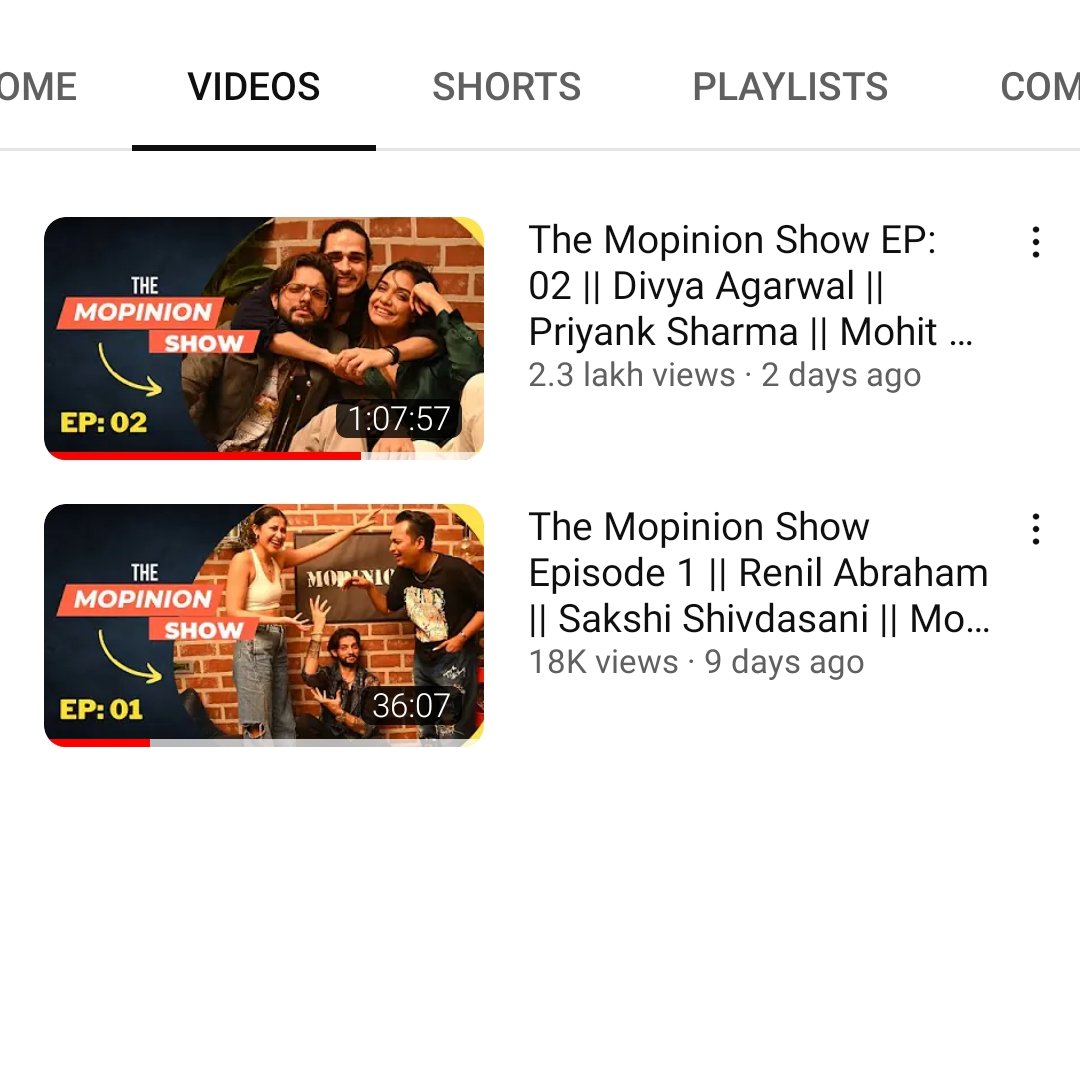 renu_budhwani's tweet photo. Views no speaks LOUDER!! First episode has total 18k views in 9 days #Divyank Episode has 2.3lakh views in 2 days!! U can hate them, love them but cannot ignore them. The episode was so wholesome. I'm glad the TRIO IS BACK &amp; HOW! So Supportive. #DivyaAgarwal #PriyankSharma &amp; MO! https://t.co/Q7a8VD0rJO