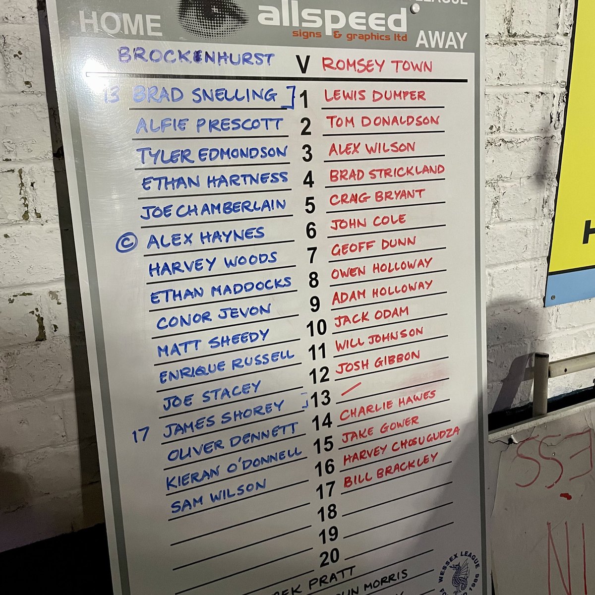 Romseytownfc1's tweet photo. 📍 Brockenhurst. 

We’ve arrived for our Southampton Senior Cup match against @Brock_FC. 

Here’s how we line up. https://t.co/e6foPCSBJl