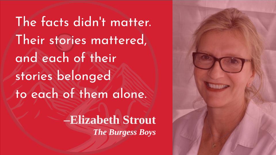 Our boon and bane. . . 

Happy birthday, Elizabeth Strout!   