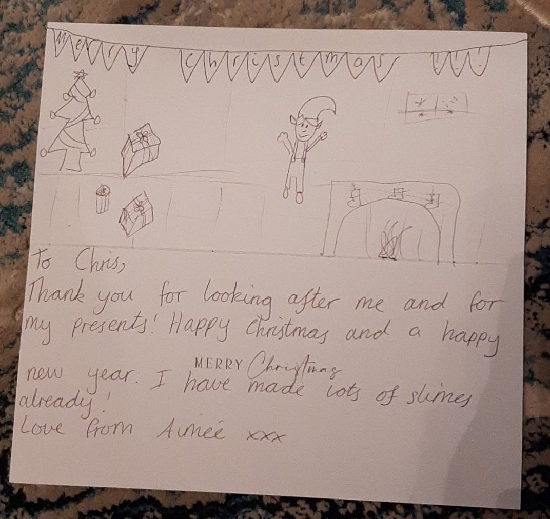 A delightful thank you today from one of our young patients yesterday #makesitallworthwhile #childrensnursing #teamQEH #daysurgery