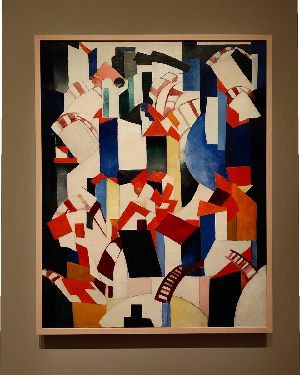 EtwTerp's tweet photo. Venise, toute en géométrie...
"Venezia", Aleksandra Ekster (1915)
Moderna Museet, Stockholm 🇸🇪
Août 2022
#stockholm #mathartist #maths #mathpics #arcdecercle #polygone #aleksandraekster #artabstrait #abstractart
🔶 RV sur Instagram 🔶
📸🖍️MATHS_ARTIST✏️🎨https://t.co/huEfGDmtXA… https://t.co/Z1IynLMXe5
