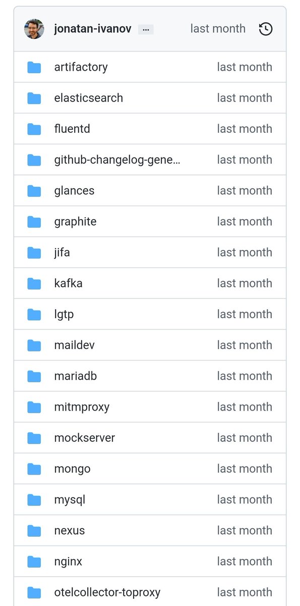⚒️ Fantastic collection of copy-pastable docker compose configs made by <a href="/jonatan_ivanov/">Jonatan Ivanov</a>

Includes <a href="/MongoDB/">MongoDB</a>, <a href="/MySQL/">MySQL</a>, <a href="/apachekafka/">Apache Kafka</a>, <a href="/mariadb/">MariaDB</a>, <a href="/Elasticsearch/">Elasticsearch</a> and more!

👉github.com/jonatan-ivanov…
