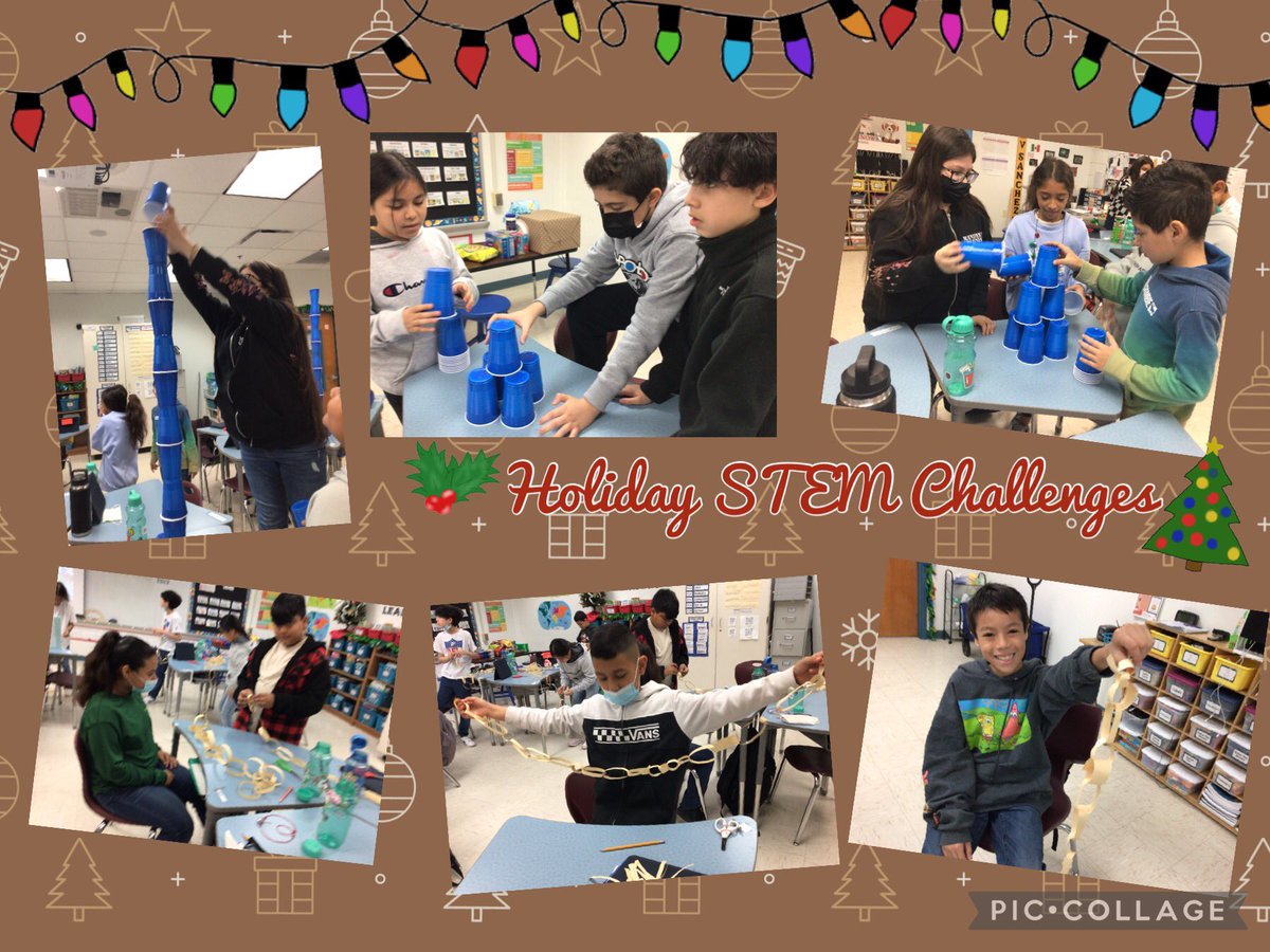 We are adding some holiday cheer to our science time. Our students have done great with their holiday STEM challenges.