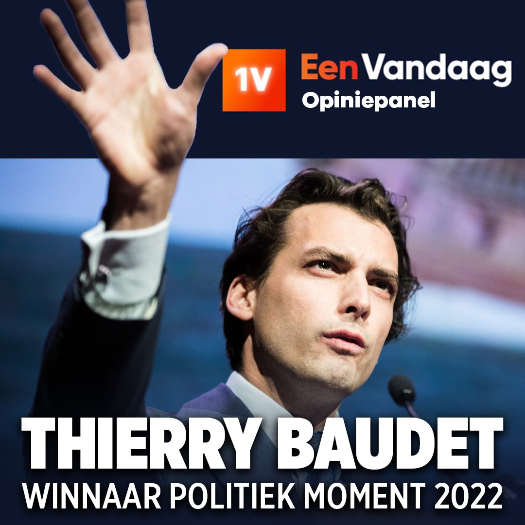 thierrybaudet's tweet image. Wow! Uitgeroepen tot winnaar “Politiek Moment 2022”! En dát bij de NPO! Enorm dankbaar voor alle steun! Wát een boost! 🙏😍 #strijdbaar #FVD fvd.nl/wordlid