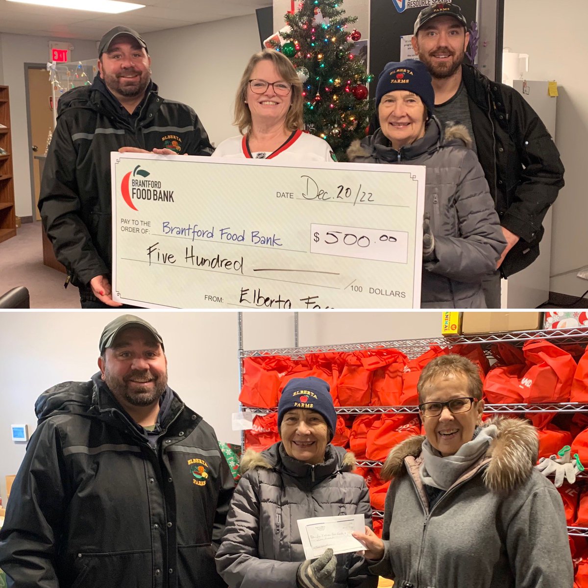 Today, we are proud to donate $500 to the Brantford Food Bank and $500 to the Six Nations Community Food Bank. Thank you both for everything you do! 

And thank you to our amazing customers who support us and in turn allow us to help support our local communities! ❤️