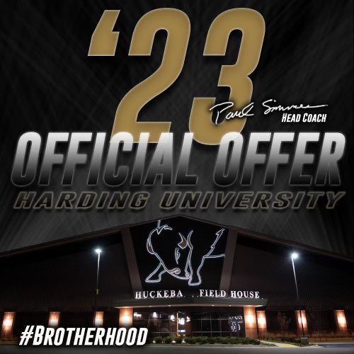 Bodie Neal (@bodieneal9) on Twitter photo After a great conversation with @CoachBray_HU I’m BLESSED to say that I have received an offer from <a href="/Harding_FB/">Harding Football</a>!!!! 🙌🏻
<a href="/ArRecruitingGuy/">Richard Davenport</a> <a href="/RRainwater1037/">Randy Rainwater</a> @JeffConawaySC <a href="/ShilohSaintsFB/">Shiloh Christian Football</a> <a href="/NWAHenry/">Henry Apple</a> <a href="/PrepRedzoneAR/">Prep Redzone Arkansas</a> <a href="/Coach_JGill/">Jacob Gill</a> <a href="/NWAChip/">CHIP SOUZA | Hawgs Sports Network</a> <a href="/nwarick/">Rick Fires</a> <a href="/JoshBarrettSC/">Josh Barrett</a> <a href="/ndosports/">Nate Olson</a> After a great conversation with @CoachBray_HU I’m BLESSED to say that I have received an offer from <a href="/Harding_FB/">Harding Football</a>!!!! 🙌🏻
<a href="/ArRecruitingGuy/">Richard Davenport</a> <a href="/RRainwater1037/">Randy Rainwater</a> @JeffConawaySC <a href="/ShilohSaintsFB/">Shiloh Christian Football</a> <a href="/NWAHenry/">Henry Apple</a> <a href="/PrepRedzoneAR/">Prep Redzone Arkansas</a> <a href="/Coach_JGill/">Jacob Gill</a> <a href="/NWAChip/">CHIP SOUZA | Hawgs Sports Network</a> <a href="/nwarick/">Rick Fires</a> <a href="/JoshBarrettSC/">Josh Barrett</a> <a href="/ndosports/">Nate Olson</a>