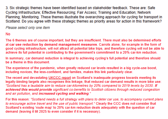 SpokesLothian's tweet photo. @CyclingScotland @transcotland #CyclingFramework @scotgov
Spokes response
-->https://t.co/AEwjgRrQE0
- 🚙demand management not covered
- connected/separated infra vital
- new housing often very poor for🚲
- @PoliceScotland dashcam video portal needed
- @scotgov 20mph rules still awaited
& more
@DaveJFrench https://t.co/kl5JCe5FQR