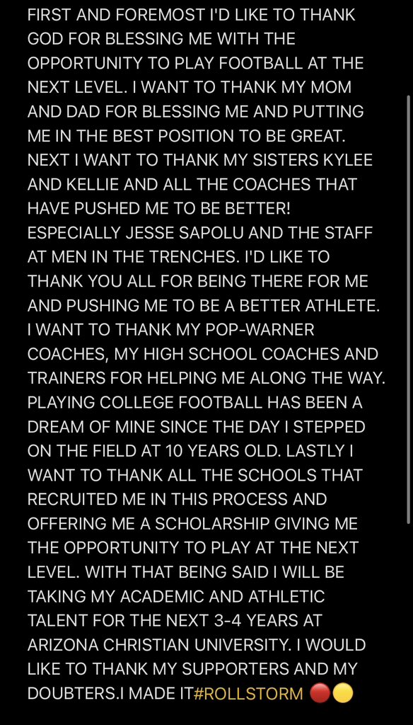 Mike McGlenn (@mikemcglenn133) on Twitter photo COMMITTED! GLENDALE ARIZONA I'M HOME!
<a href="/CoachBANelson/">Coach Brett Nelson</a> <a href="/KelleyBeMoore/">Kelley Moore</a> <a href="/JeffBowenACU/">Jeff Bowen</a> @ACUFootball1 @Coach_SCoop <a href="/coachboom_acu/">Coach “Boom” Bain, ACU</a> <a href="/CoachHarrisACU/">Ben Harris ACU</a>
<a href="/ocvarsityguy/">Dan Albano</a> <a href="/SteveFryer/">Steve Fryer</a> <a href="/CoachGrayVHS/">Jason Gray</a> <a href="/VHS_Football/">Valencia Tiger Football</a> <a href="/CoachNegron/">Coach Negron</a> <a href="/GregBiggins/">Greg Biggins</a> <a href="/DavidDelgado_OC/">David Delgado🇪🇨</a> @RWrightRivals <a href="/BrandonHuffman/">Brandon Huffman</a> COMMITTED! GLENDALE ARIZONA I'M HOME!
<a href="/CoachBANelson/">Coach Brett Nelson</a> <a href="/KelleyBeMoore/">Kelley Moore</a> <a href="/JeffBowenACU/">Jeff Bowen</a> @ACUFootball1 @Coach_SCoop <a href="/coachboom_acu/">Coach “Boom” Bain, ACU</a> <a href="/CoachHarrisACU/">Ben Harris ACU</a>
<a href="/ocvarsityguy/">Dan Albano</a> <a href="/SteveFryer/">Steve Fryer</a> <a href="/CoachGrayVHS/">Jason Gray</a> <a href="/VHS_Football/">Valencia Tiger Football</a> <a href="/CoachNegron/">Coach Negron</a> <a href="/GregBiggins/">Greg Biggins</a> <a href="/DavidDelgado_OC/">David Delgado🇪🇨</a> @RWrightRivals <a href="/BrandonHuffman/">Brandon Huffman</a>