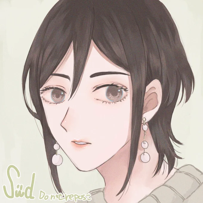環さん。かわいいきれいかわいいきれいって言いながら描いた。#すずめの戸締まり 