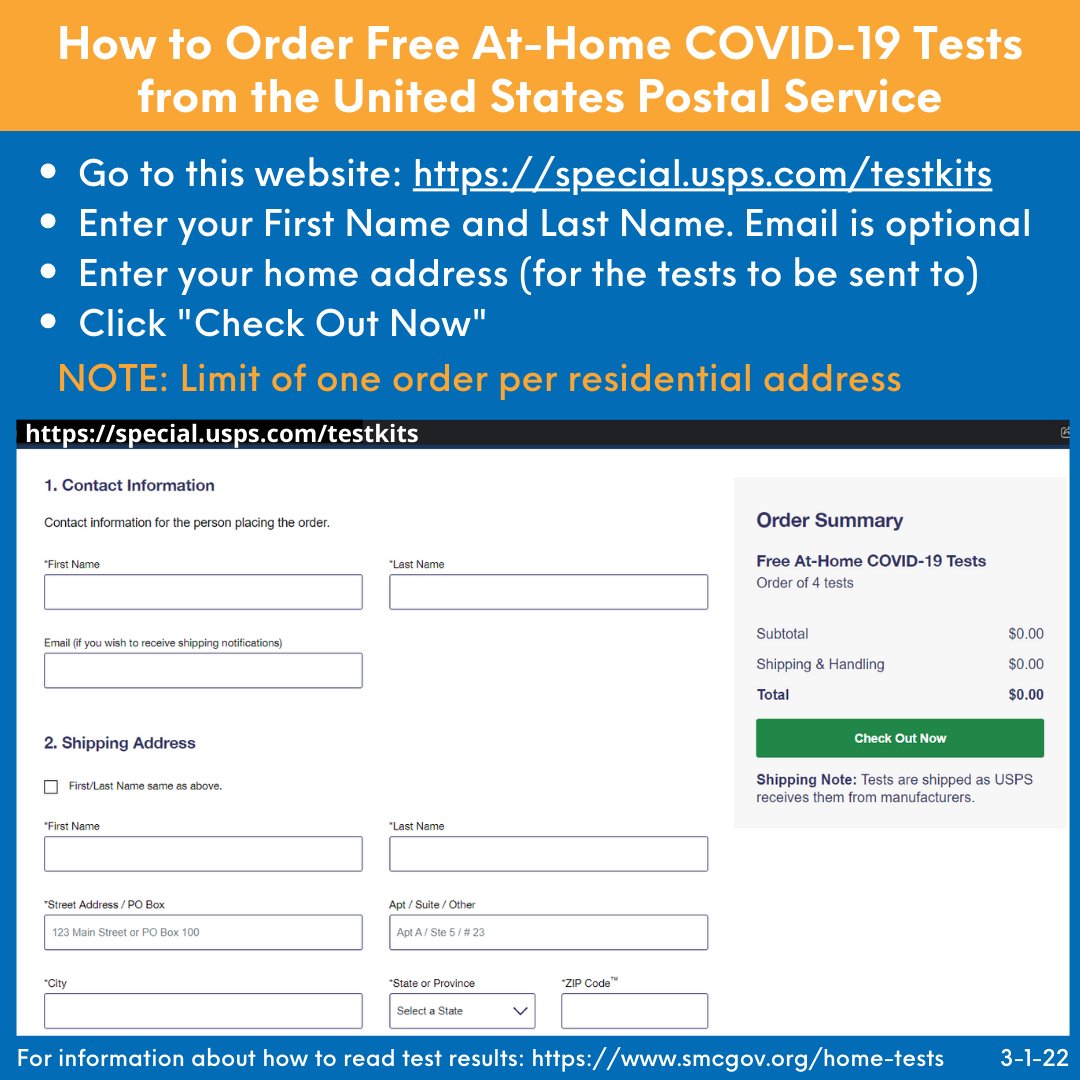 Stay safe this holiday season. Every U.S. household is eligible to order a 3rd round of free at-home COVID-19 tests. Place your order now: COVID.gov/tests