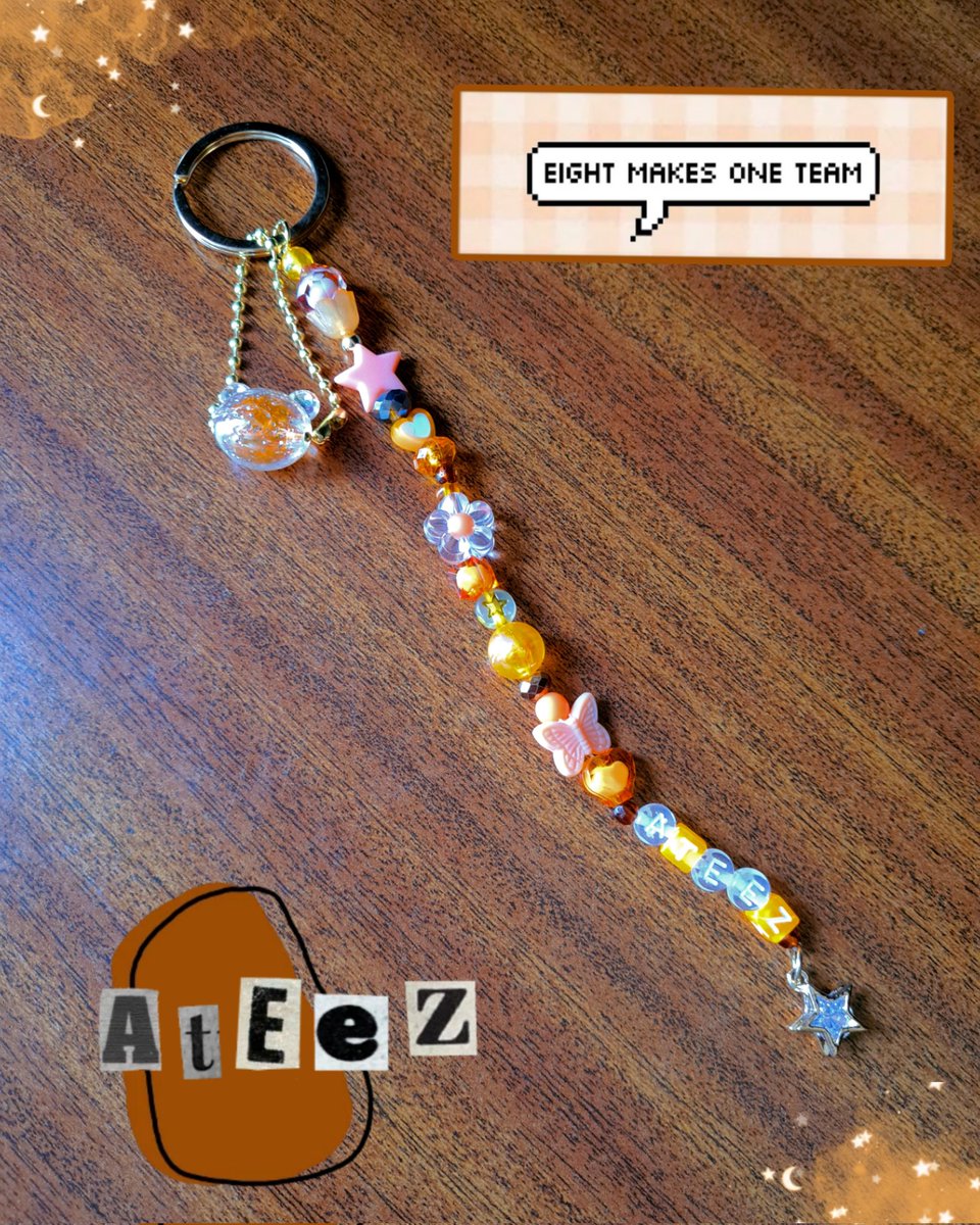 🧡 ATEEZ Keychain 🧡

Super cute handmade keychain inspired by Ateez! 

Available on Etsy! 

etsy.com/listing/137476…

#kpop #kpopportugal #kpopstore #kpopshop #ateez #hongjoong #seonghwa #yunho #san #wooyoung #jongho #yeosang #mingi #8makes1team  #kpopkeychain