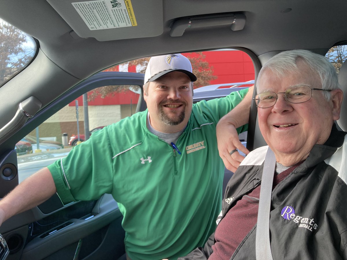 It was great catching up with Coach Vic Wallace today…even though it was in the Target parking lot 😂 Great coach and mentor!! #TogetherWeWill