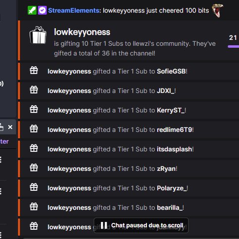 BRO LIVE FOR 2 MINS 10 GIFTED ALREADY AND 1K BITS... @LowkeyGSB ILY U SEXY MAN 

- TWITCH.TV/LLEWZI
TWITCH.TV/LLEWZI