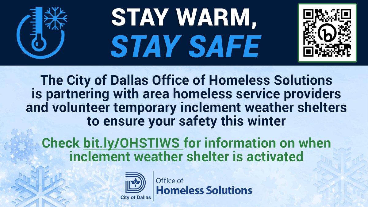 City of Dallas on Twitter "Winter is here! ️Stay warm, safe and