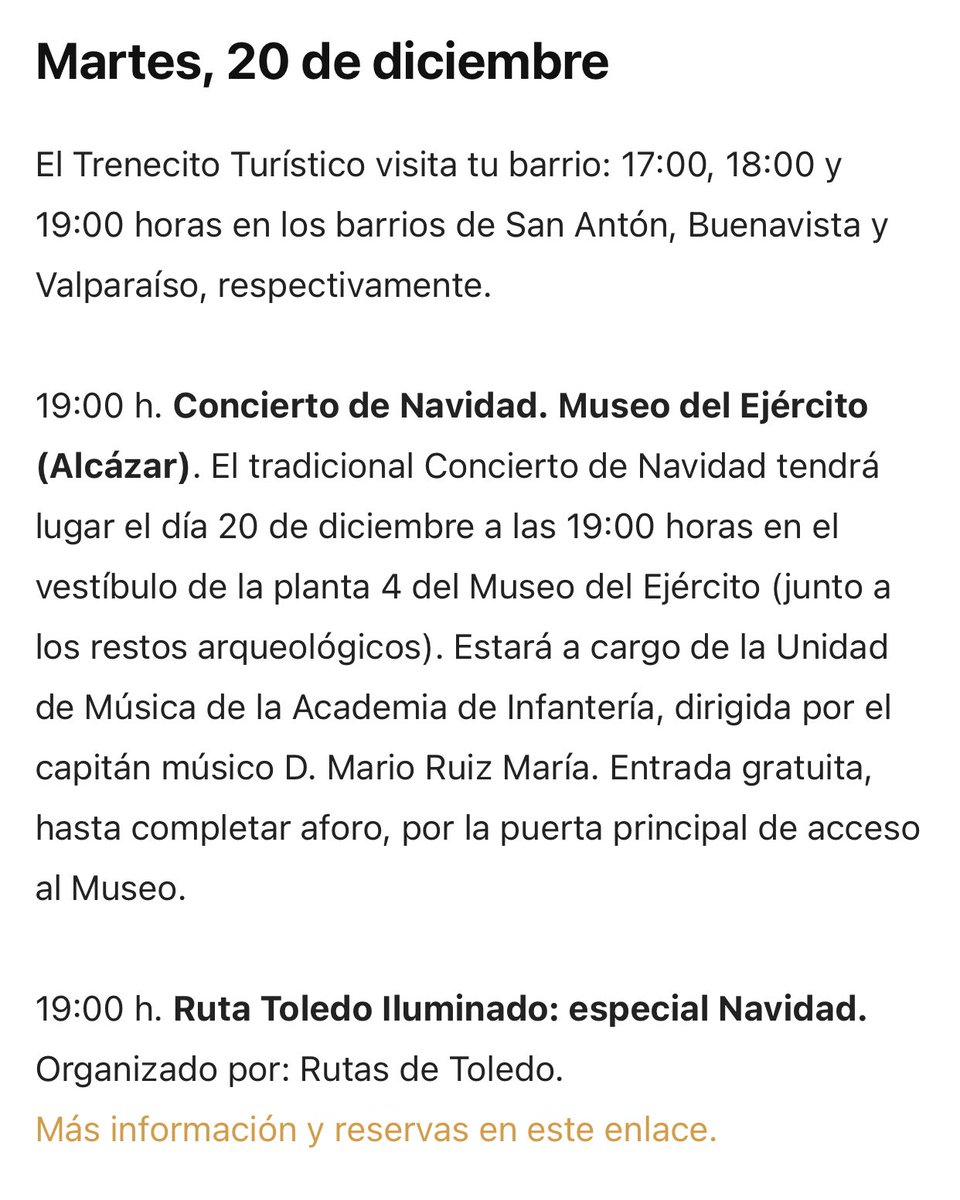 Giatoledo1's tweet photo. Programa de fiestas para el día 20 de diciembre:
@ulaboral #MerryChristmas #soydelauni #iesuniversidadlaboral #toledo #viral #Navidadsinfiltros https://t.co/3HRXTaNNvl