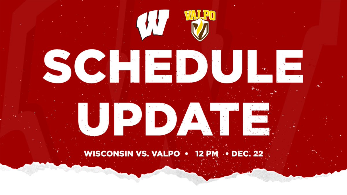 Wisconsin Basketball on Twitter "🚨 SCHEDULE UPDATE 🚨 Due to Thursday's