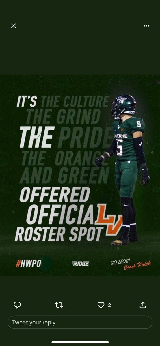 BP_2k30's tweet photo. After a great conversation with @augustinoadams I am blessed to have received an official offer from University Of La Verne!!! @ULV_Football @RobertTuckerPCC @TheRealEricFlow @CoachSteveChang @Coach_ParamoPCC @coachGilPCC @CoachKrich @UlvTom @CoachMondini https://t.co/VaZJIc8m05