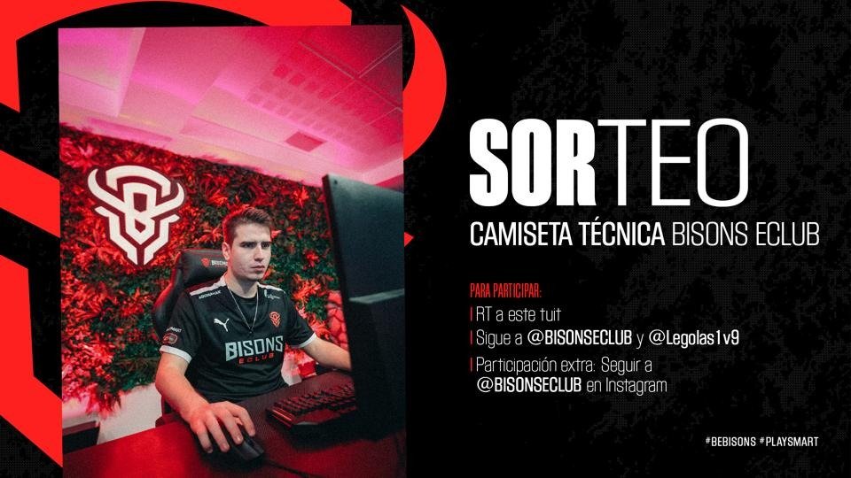 Legolas1v9's tweet photo. Tengo un regalito para vosotr@s! Como os habéis portado muy bien durante todo el año os voy a hacer un regalito de una camiseta técnica de @BISONSECLUB 
Para participar solo tenéis que seguir estos pasos que os voy a dejar aquí abajo 👇
Mucha suerte a tod@s🥰
#BeBisons #Playsmart https://t.co/hUiK30RHyw