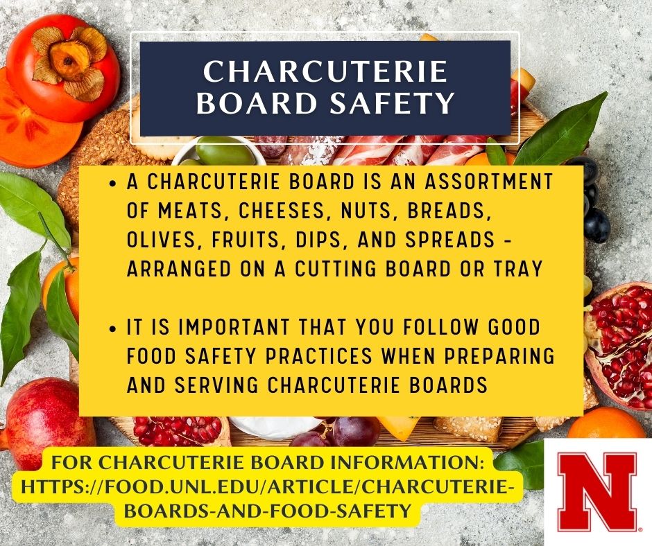 Momof3RD's tweet photo. This holiday season is a perfect time to liven up a gathering with a Charcuterie board. Follow a few simple tips for food safety and your party will be a hit! https://t.co/49yE2p8ePA #UNLFoodSafety https://t.co/i9fAnXxn6L