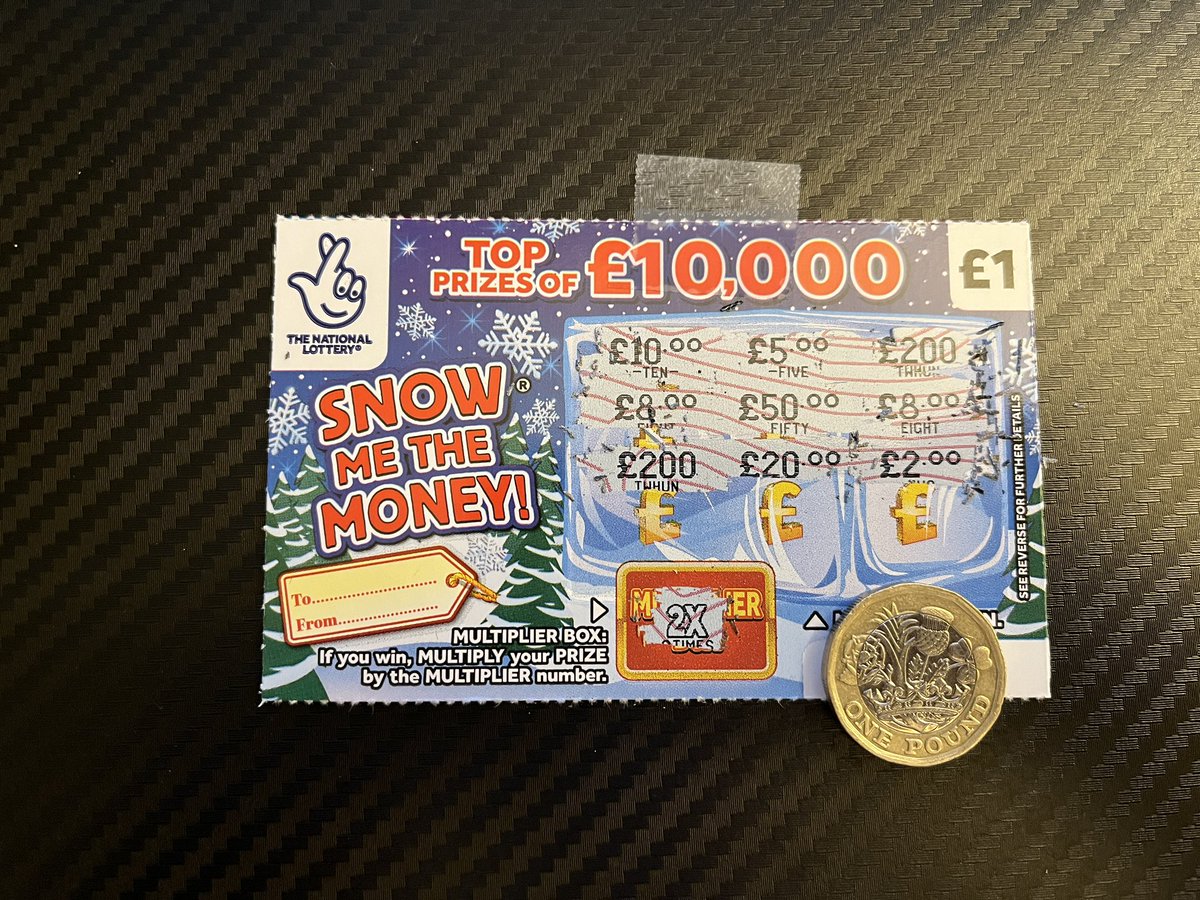 danielpeake's tweet photo. And now, Day 17 of #scratchvent which is…

…a loss. A nice comfortable loss. 

£17 won in 17 days - keeping level with the amount spent which is pretty lucky. If I win £2 at any point during the rest of Scratchvent and that will statistically be the expected return. https://t.co/cQVcOpHnvz