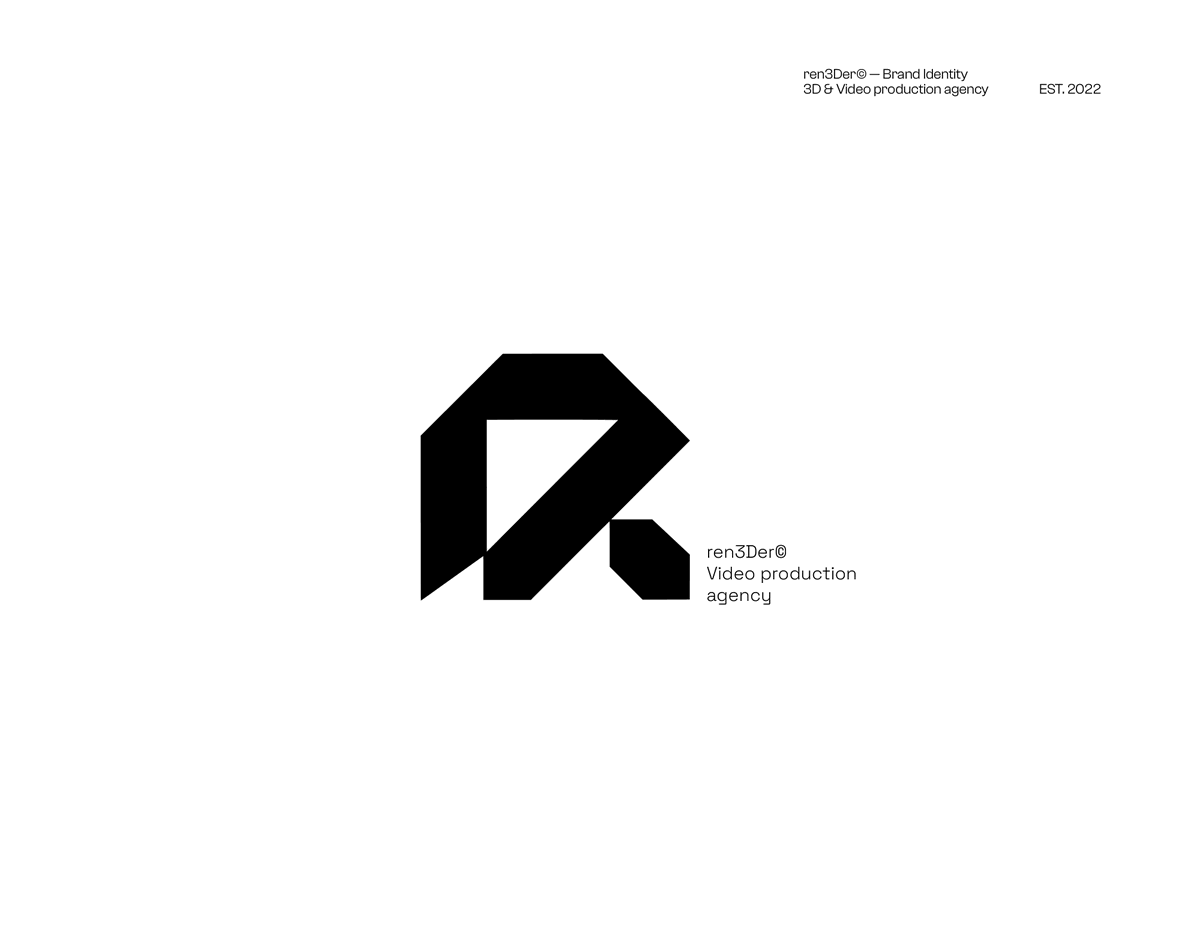 rushiAGI's tweet photo. ren3Der© — Logo design https://t.co/UfI4YjXzIl