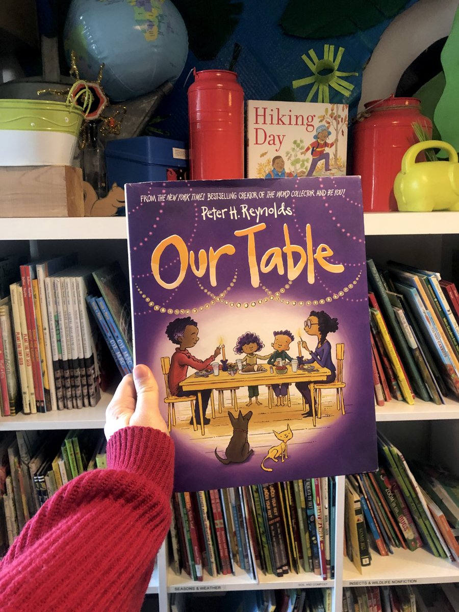 From our library to yours, we recommend reading Our Table by Peter H. Reynolds this holiday season! This book takes us alongside a family as they rediscover the warmth, comfort, and community that can be found through sharing a meal with loved ones 🍽 ❤️ #BookRecommendation