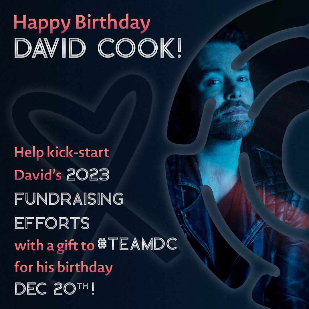 David Cook News/Info (@foolsapril64) on Twitter photo I just donated to David Cook's #Race4Hope 2023 Team for a Cure personal fundraising page here: bit.ly/teamdc-davidco… in honor of <a href="/thedavidcook/">David Cook</a>'s birthday! Please Join Us! 🤍
#TwitterForGood #GiveHope #GiveLove #TeamDC #braincancer #suckitcancer #cancercharity I just donated to David Cook's #Race4Hope 2023 Team for a Cure personal fundraising page here: bit.ly/teamdc-davidco… in honor of <a href="/thedavidcook/">David Cook</a>'s birthday! Please Join Us! 🤍
#TwitterForGood #GiveHope #GiveLove #TeamDC #braincancer #suckitcancer #cancercharity
