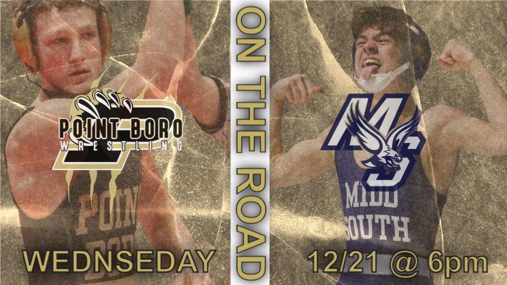 PtBoroWrestling's tweet photo. @PtBoroWrestling at @MiddSouthWRESTL tomorrow @ 6pm!

#PtBoro https://t.co/WLQWufe320