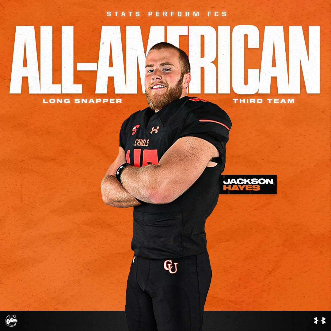 𝐀𝐋𝐋-𝐀𝐌𝐄𝐑𝐈𝐂𝐀𝐍 🇺🇸 Congratulations, Jackson Hayes! 🔗 bit.ly/3HWrCCZ | #RollHumps 🐪🏈