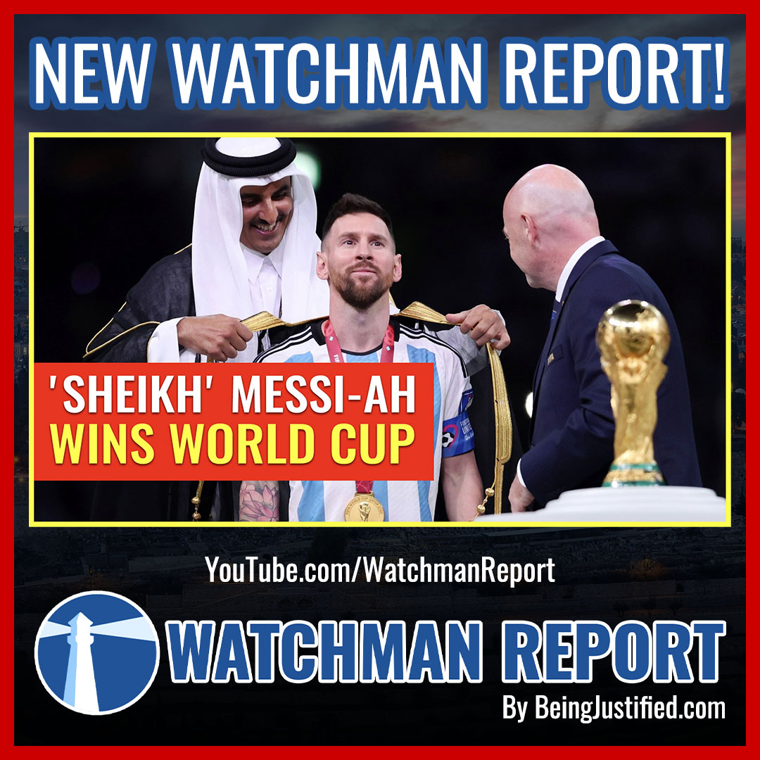 BeingJustified's tweet photo. FIFA blocked my last #WatchmanReport stream on #SheikhMessi BUT I re-uploaded it after cropping out the #Qatar2022 segment. Make sure to check out the latest report and support by manually sharing it with your friends. https://t.co/YPlUVKgJIt https://t.co/hNJmE03pPf