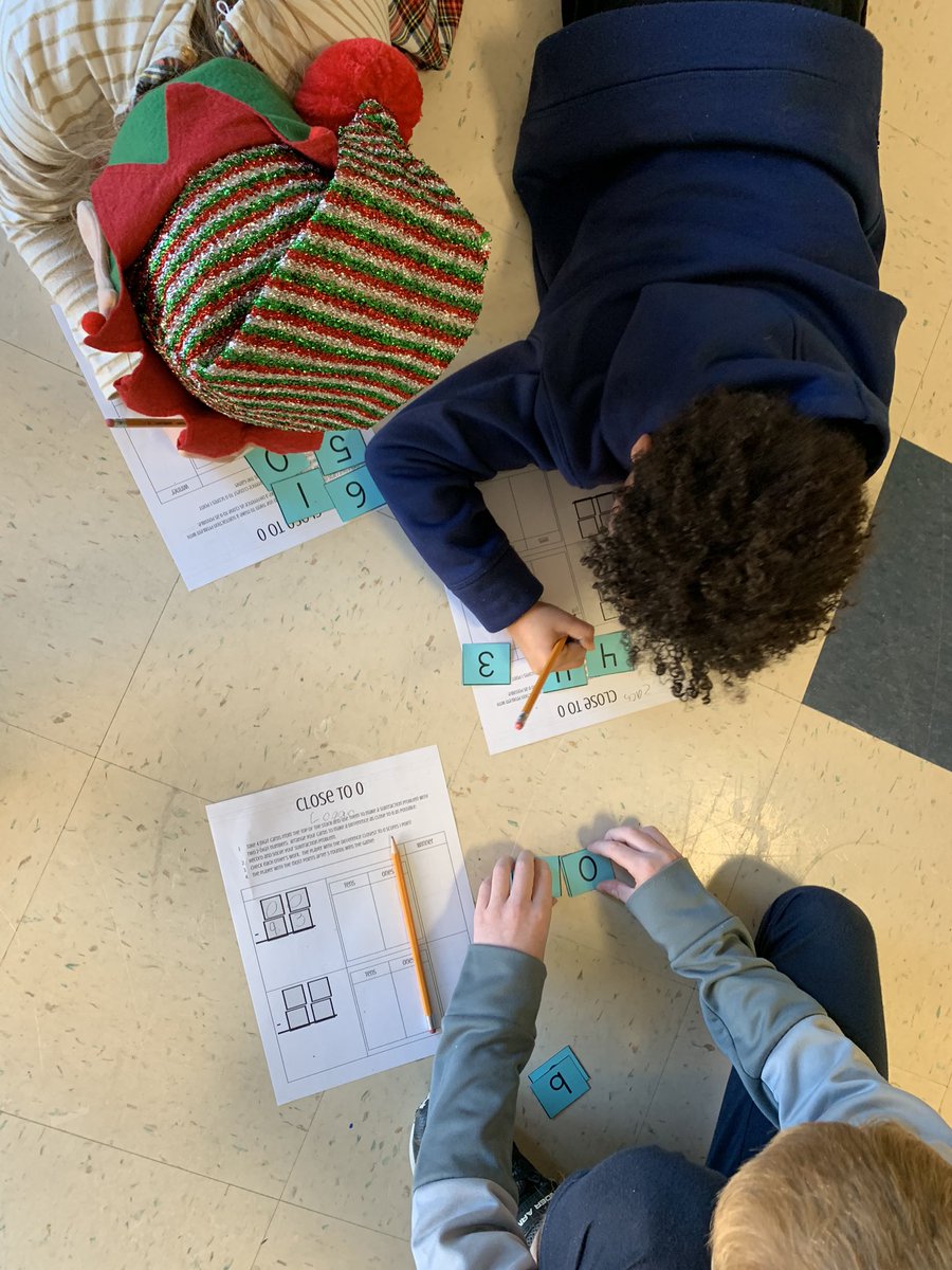 Wrapping up our SPARK block on Place Value with a Close to 0 partner game…love the conversations happening about the place of the digits needed to subtract to find the difference closest to zero!!