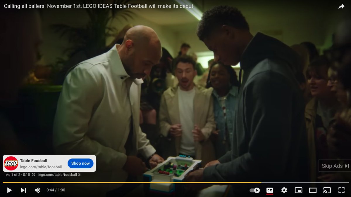 It's crazy to see how much money LEGO has put into marketing the Table Football set. 

In my opinion, it's not an awful set, but it certainly has caused quite the controversy with LEGO fans
