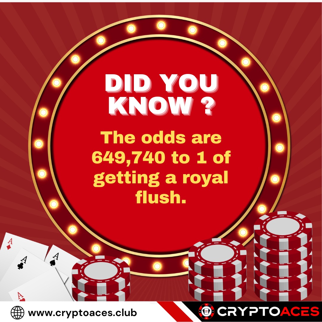 cryptoAcesClub's tweet photo. Tag that 1 guy who got the Royal flush 🎉
.
.
.
#didyouknow #pokerbros #pokerrun #pokergames #jackpot #capsasusun #pokernights #gamble #ggpoker #pokermotivation #blackjack #teenpatti #chipporn #dominoqq #pokerclub #allin #pokertable #pokerroom #pppokerbrasil #cryptoace https://t.co/D17GL7dCtZ