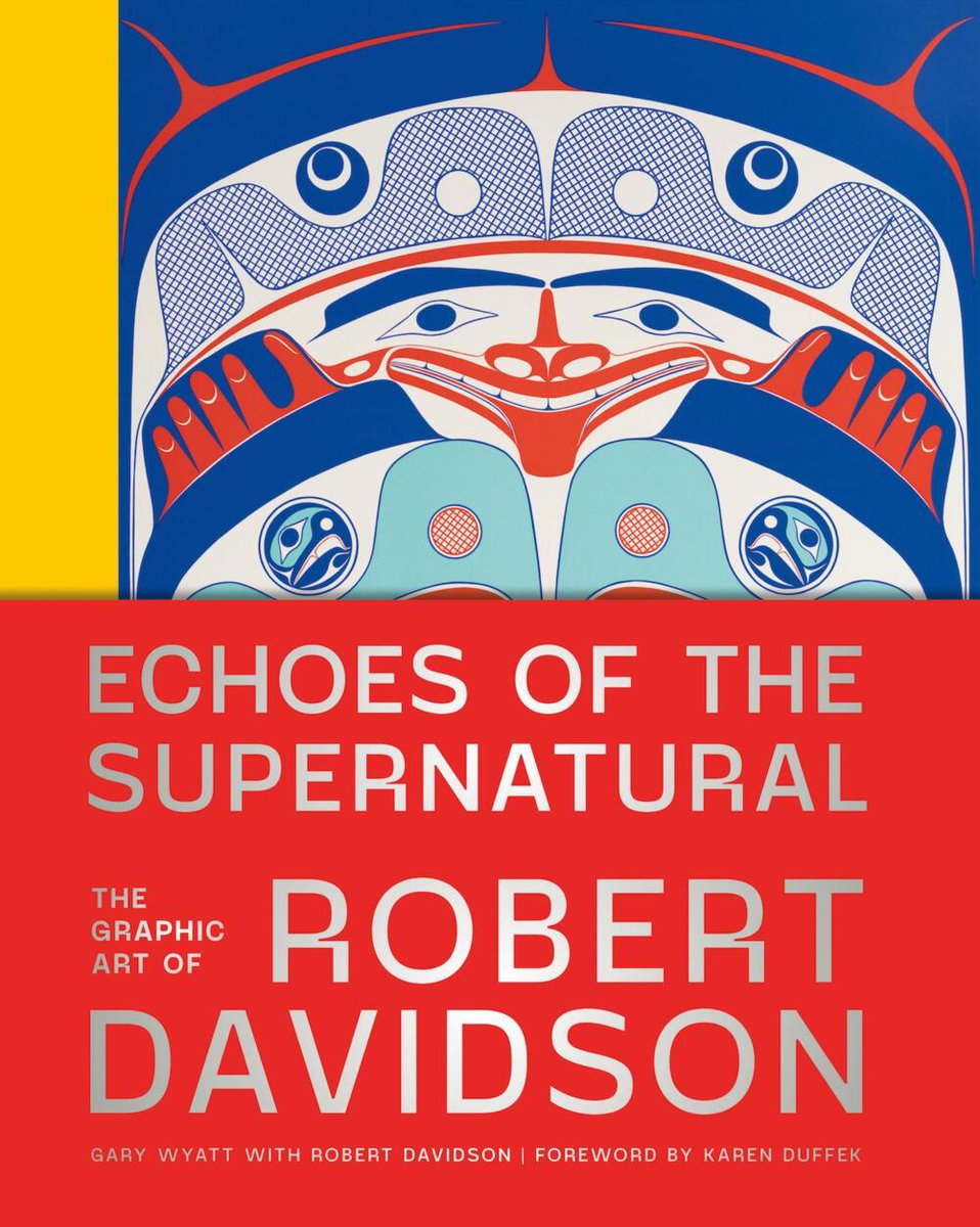 booksinbc's tweet photo. #BookReview: Echoes of the Supernatural: The #GraphicArt of #RobertDavidson by Gary Wyatt with Robert Davidson https://t.co/EjW5GqfBiw "art publishing at its best, a volume of breath-taking textual and print quality." @VanArtGallery @Figure1Pub #Haida #HaidaArt #Indigenous #Art https://t.co/VxsyFJA9pG