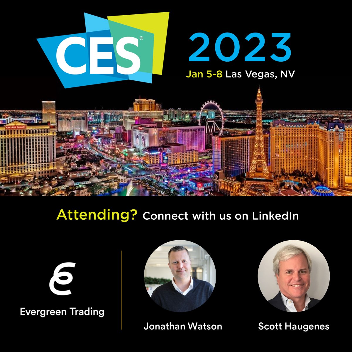 Can't wait to see our partners & friends pushing the boundaries of tech at #CES2023 @CTATech @CES #mediatrade #assetsolutions #inventory #inventorysolutions #ROIsolutions #mediastrategy #brandstrategy #techbrands #consumertech