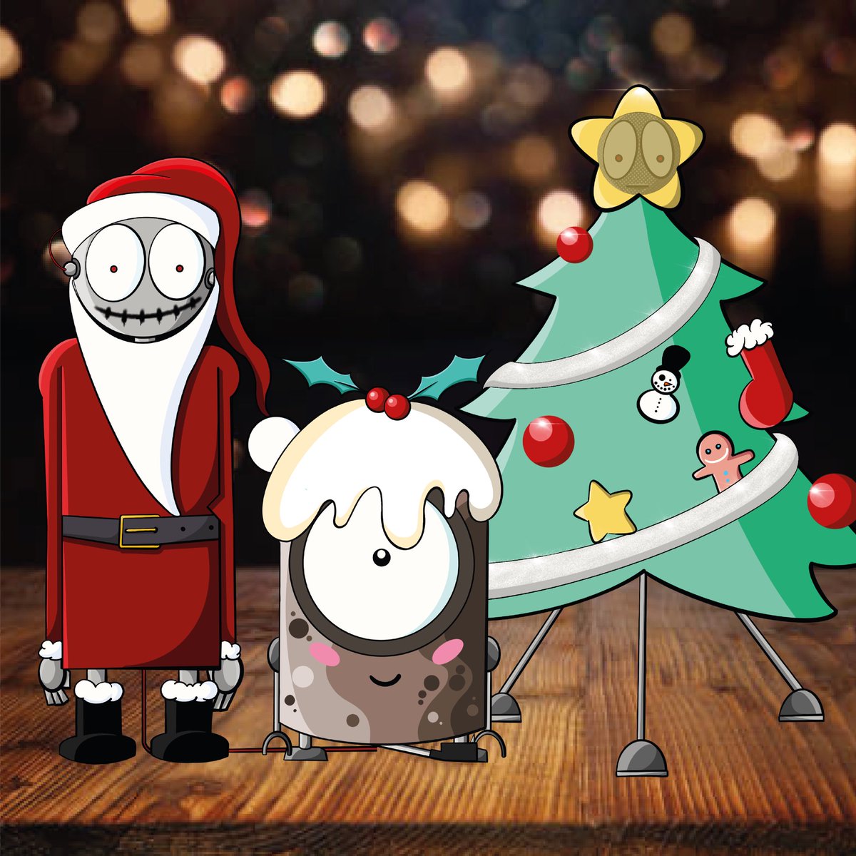 The Christmas trio 🤖🎄🎅🏻 #nft #NFTs #NFT #NFTCommunity #NFTshill #NFTProject #nftart #robot #Bot #Artist #ArtistOnTwitter #artists #artistvsart2022 #SantaClaus #ChristmasTree #christmaspudding #christmastime #Christmasgifts #christmas2022 #ChristmasGiveaway #NFTdrops #nftart
