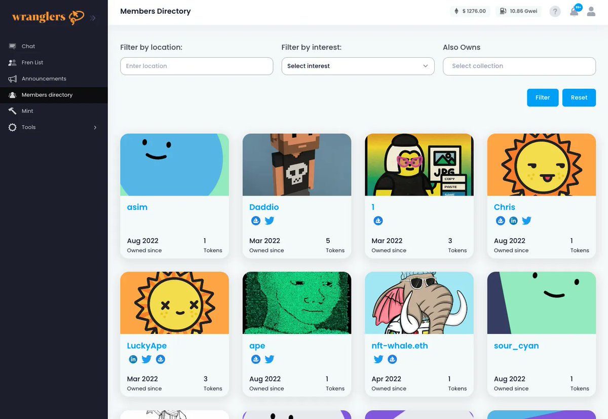 Ready to meet others in your favorite NFT community? Sign up at buff.ly/3v1vrin for an intuitive member directory that puts you in charge of connection!
