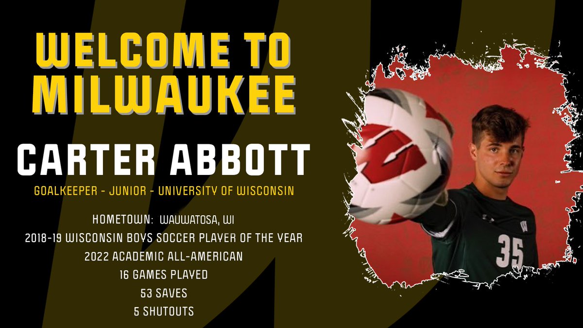 MilwaukeeWave's tweet image. 🚨 Welcome to the Wave- @Carter_abbott24 🚨 

Carter was selected by the Wave as the 5th overall pick in the MASL College Draft!

Carter is out of the University of Wisconsin where he was an Academic All-American and contributed heavily to the Badger's success. ⚽️