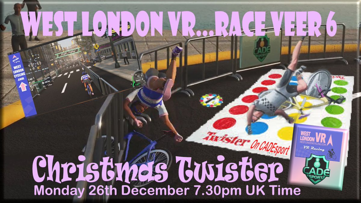 WestLondonCycl1's tweet photo. It's your Boxed-In Day ride with West London Cycling and CADEsport on Monday 26th December at 7.30pm UK Time ... Stay in, and get stuck in, don't just crash the party, crash in the party!
https://t.co/eG9CETs4pC
#cyclinglifestyle #rouvytraining #stravacycling #strava #wahoo https://t.co/NQ7nIGV5Yo