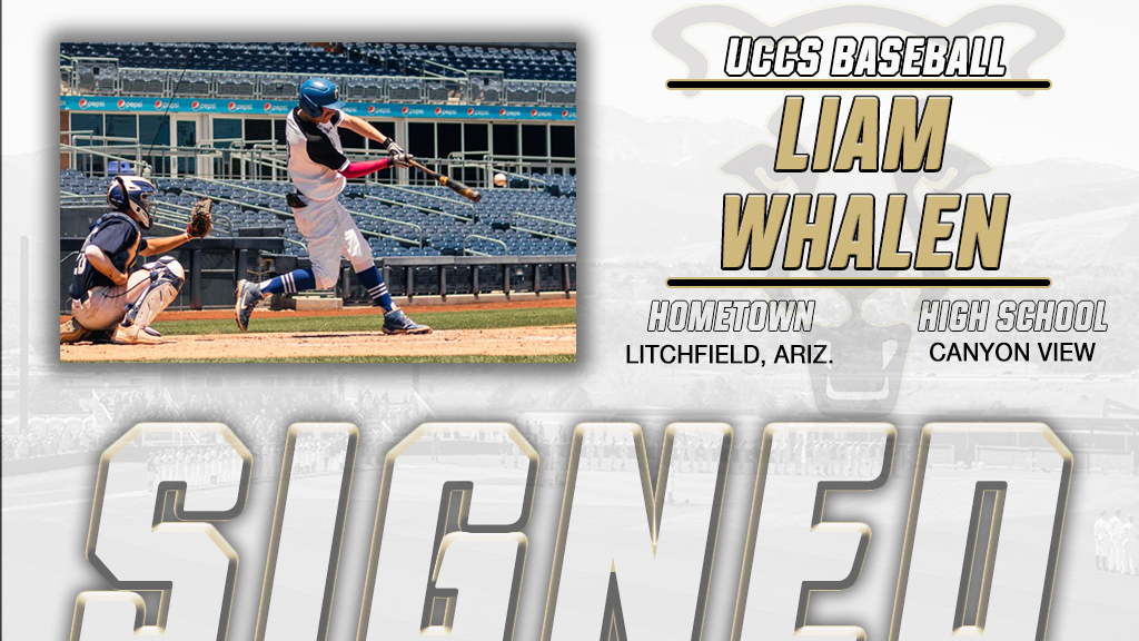 Welcome to the <a href="/UCCSBaseball/">UCCS Baseball</a> Mountain Lion Family <a href="/LiamWhalen17/">Liam Whalen</a>! Liam Whalen (Litchfield, Colo. / Canyon View HS) #GoMountainLions #SigningDay