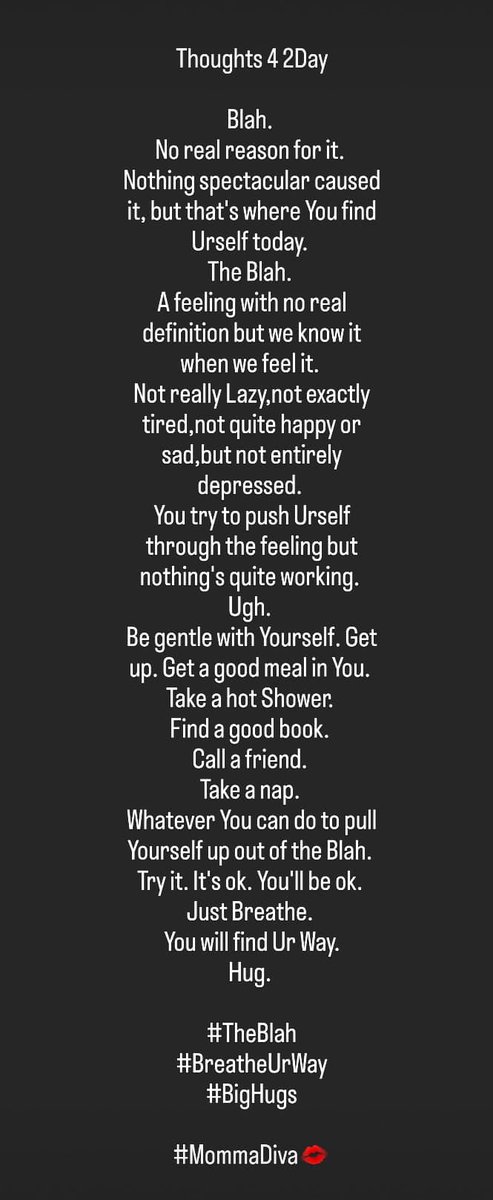 Divaxi's tweet photo. #Thoughts42Day
#MommaDiva💋
#MentalHealth
#Blahs #SomeKindaWay
#UWillFindUrWay https://t.co/DlOaYEotwJ